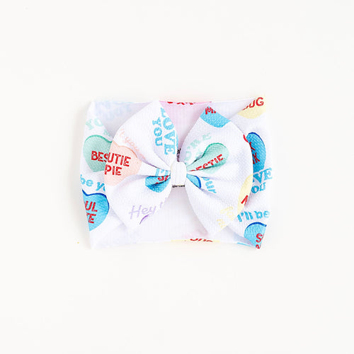 Sweethearts® Colorful Candy Hearts Biggie Bow - Image 2 - Bums & Roses