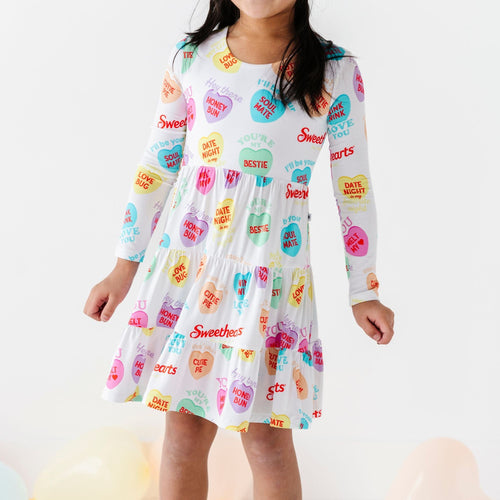Sweethearts® Colorful Candy Hearts Girls Dress & Shorts Set - Image 5 - Bums & Roses