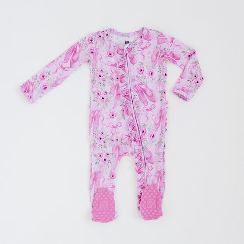 Ballet Blooms Ruffle Footie - Image 2 - Bums & Roses
