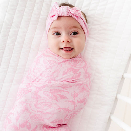 Whispering Roses Swaddle Headwrap Set - Image 3 - Bums & Roses