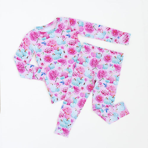 Pretty Little Pumpkin Two-Piece Pajama Set - Image 2 - Bums & Roses