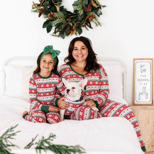 Baby Kids Bamboo Pajamas — Up To Snow Good Dog Sweater — Image 9