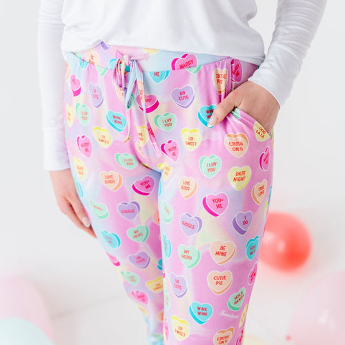 Sweethearts® Pink Pastel Hearts Women's Pants - Image 4 - Bums & Roses