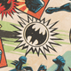 Batman logo surrounded by comic-style graphics