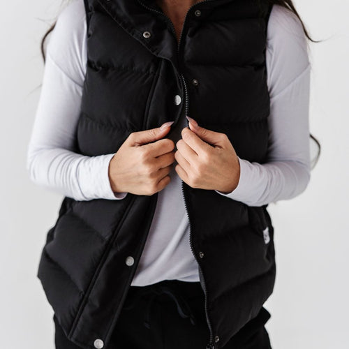 Women's Bamboo Lined Puffer Vest - Image 2 - Bums & Roses