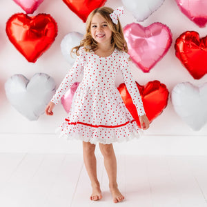 Heart to Resist Girls Party Dress & Shorts Set - Image 1 - Bums & Roses