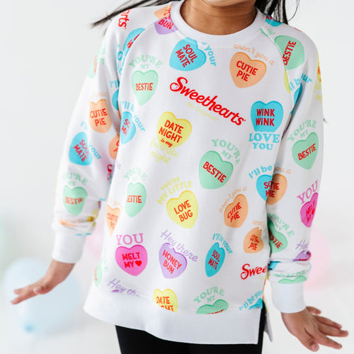 Sweethearts® Colorful Candy Hearts Crew Neck Sweatshirt - Image 9 - Bums & Roses