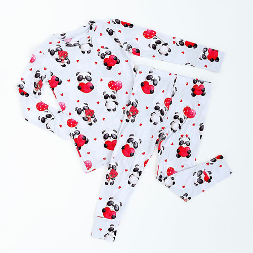 Panda Love Two-Piece Pajama Set - Image 2 - Bums & Roses