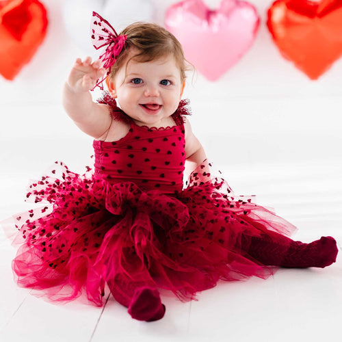 Crimson Heart Tulle Tutu Dress - Image 5 - Bums & Roses
