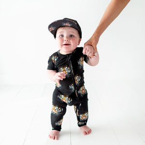 Bums & Roses - Baby & Kids Bamboo Pajamas - Eye of the Tiger Romper - Image 1