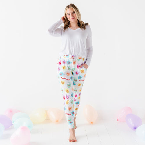 Sweethearts® Colorful Candy Hearts Women's Pants - Image 3 - Bums & Roses