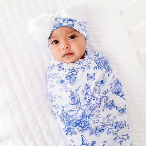 Hoppy You're Hare Swaddle & Bow Beanie - Image 4 - Bums & Roses