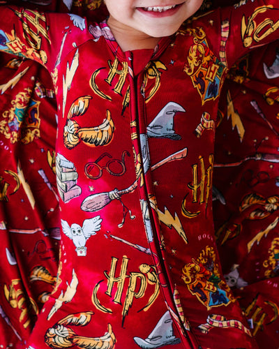 Baby Kids Bamboo Pajamas — Harry Potter™ Convertible Romper — Image 1