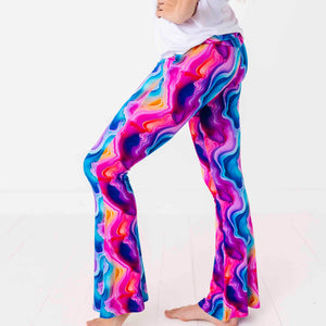 Bums & Roses - Baby & Kids Bamboo Pajamas - Agate You Covered Women's Bell Bottom Pants - Image 1