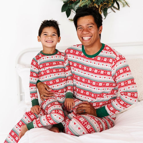 Baby Kids Bamboo Pajamas — Up To Snow Good Men's Shirt — Image 7