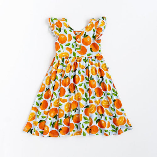 Orange You Sweet Girls Dress- FINAL SALE - Image 2 - Bums & Roses