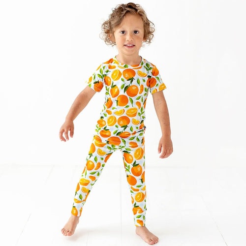 Orange You Sweet Two-Piece Pajama Set - Image 3 - Bums & Roses