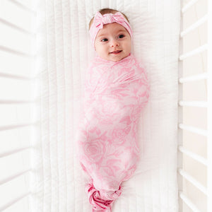 Whispering Roses Swaddle Headwrap Set - Image 1 - Bums & Roses