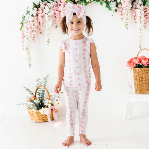 Enchanted Floral Lane Two-Piece Pajama Set - Image 4 - Bums & Roses