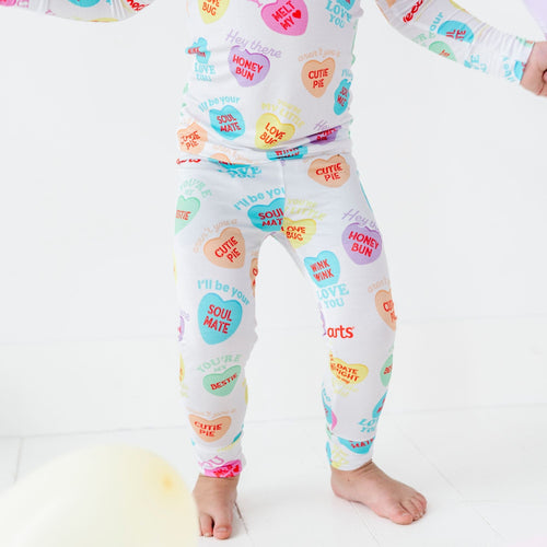 Sweethearts® Colorful Candy Heart Two-Piece Pajama Set - Image 11 - Bums & Roses