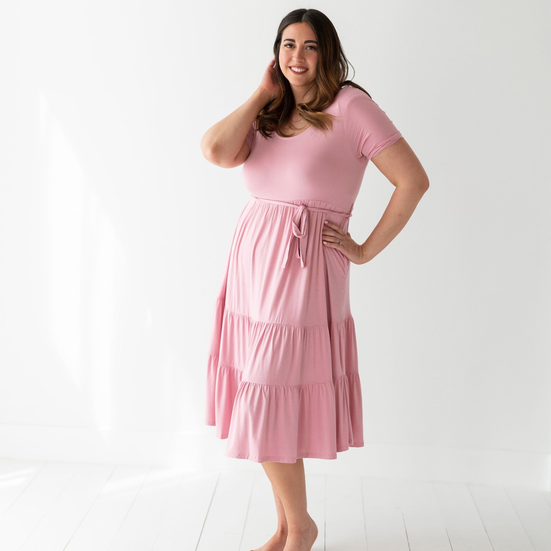 Dot You Mama Dress - Pink - FINAL SALE