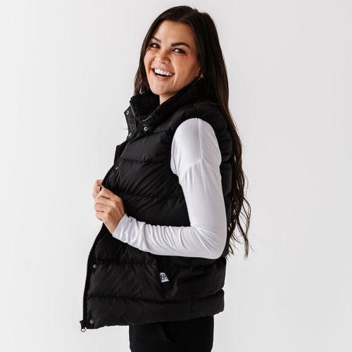 Women's Bamboo Lined Puffer Vest - Image 4 - Bums & Roses
