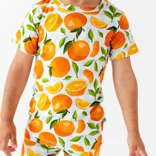 Orange You Sweet Two-Piece Pajama Set - Image 4 - Bums & Roses