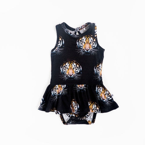 Eye of the Tiger Racer Back Ruffle Dress - Image 2 - Bums & Roses