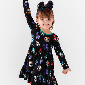 Baby Kids Bamboo Pajamas — Girls Dress & Shorts Set Transformers™ More Than Meets The Eye — Image 1