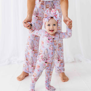 Baby Kids Bamboo Pajamas — A Knight to Remember Convertible Ruffle Romper — Image 1