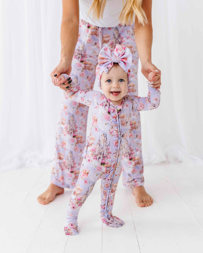 Baby Kids Bamboo Pajamas — A Knight to Remember Convertible Ruffle Romper — Image 1