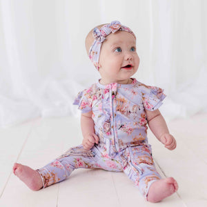 Baby Kids Bamboo Pajamas — A Knight to Remember Romper — Image 1