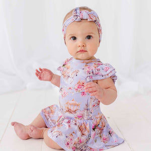 Baby Kids Bamboo Pajamas — A Knight to Remember Ruffle Dress — Image 1