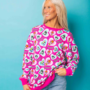 Baby Kids Bamboo Pajamas — The Powerpuff Girls™ Adult Unisex Crew Neck Sweatshirt — Image 1