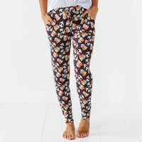 Baby Kids Bamboo Pajamas — Cosmic in Peace Women's Pants — Image 1
