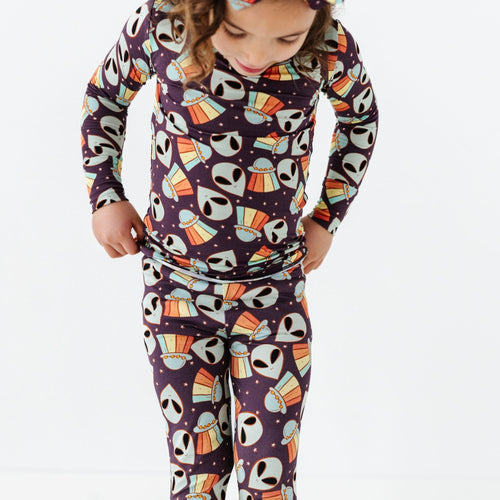 Cosmic in Peace Two-Piece Pajama Set - Image 3 - Bums & Roses