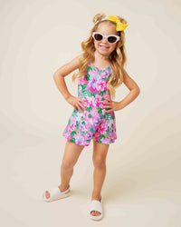 Baby Kids Bamboo Pajamas — Aloha, Beaches Sleeveless Twistback Dress — Image 1