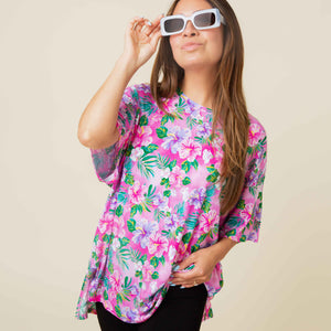 Baby Kids Bamboo Pajamas — Aloha, Beaches Women's Oversized T-Shirt — Image 1