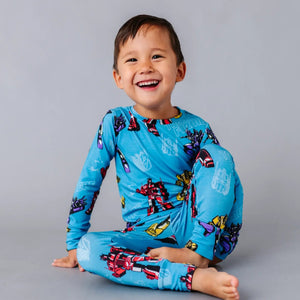 Baby Kids Bamboo Pajamas — Two-Piece Pajama Set Transformers™ Autobots & Decepticons — Image 1