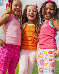 Baby Kids Bamboo Pajamas — Brave & Bright 3-Pack Girls Tank Tops — Image 1