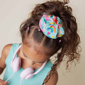 Baby Kids Bamboo Pajamas — Cheer We Go Large Scrunchie — Image 1