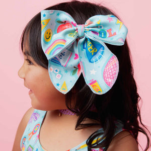 Baby Kids Bamboo Pajamas — Cheer We Go Woven Alligator Clip — Image 1