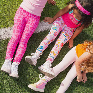 Baby Kids Bamboo Pajamas — Daisy Bell 3-Pack Girls Leggings — Image 1