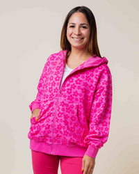 Baby Kids Bamboo Pajamas — Daisy Bell Adult Zip-Up Hoodie — Image 1