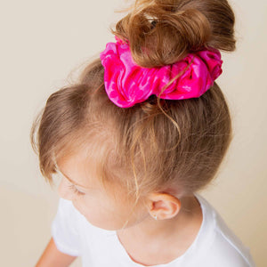 Baby Kids Bamboo Pajamas — Daisy Bell Large Scrunchie — Image 1