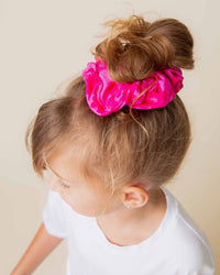 Baby Kids Bamboo Pajamas — Daisy Bell Large Scrunchie — Image 1