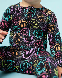 Baby Kids Bamboo Pajamas — Highlight of My Day Convertible Romper — Image 6