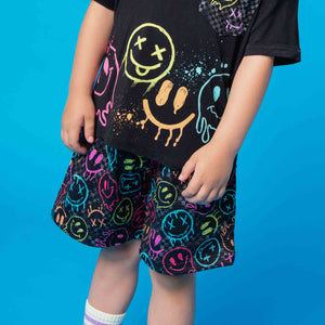 Baby Kids Bamboo Pajamas — Highlight of My Day Mesh Shorts — Image 1
