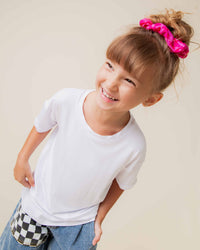 Baby Kids Bamboo Pajamas — White T-Shirt — Image 3