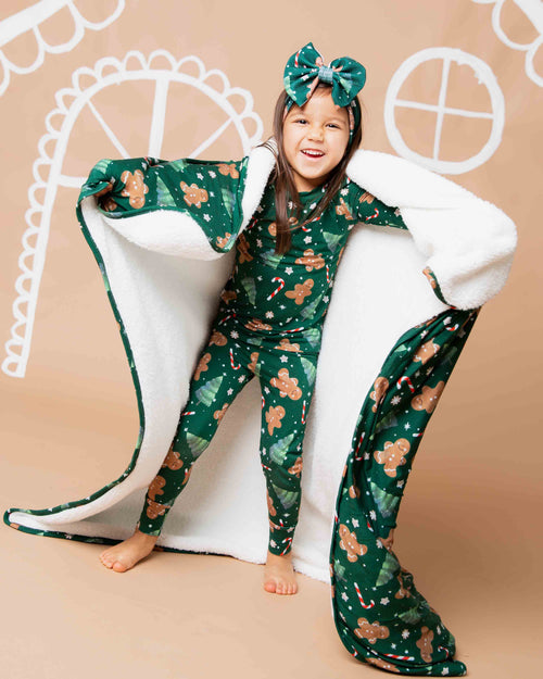 Baby Kids Bamboo Pajamas — Bake it Happen Bum Bum Blanket - Plush — Image 4